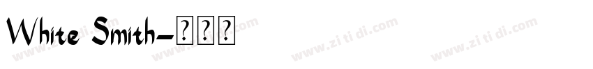 White Smith字体转换